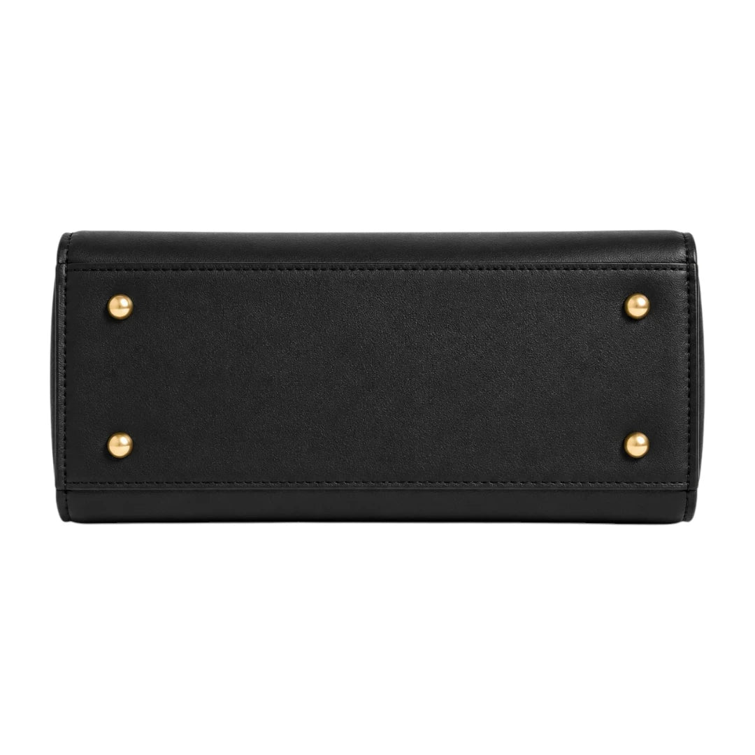 Bagstory Elegant Black Top Handle Satchel Handbag