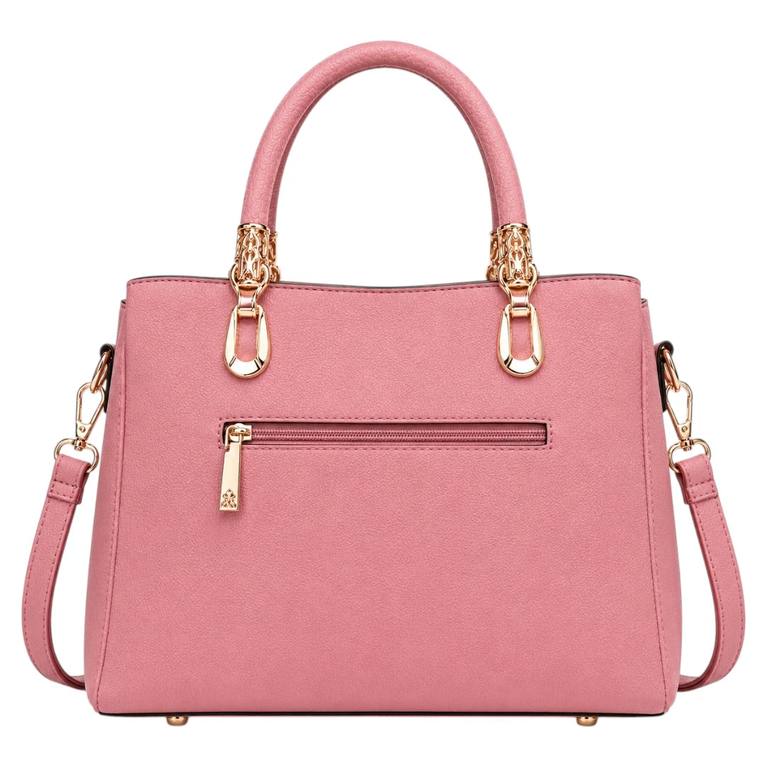 Bagstory Elegant Pink Crown Charm Handbag