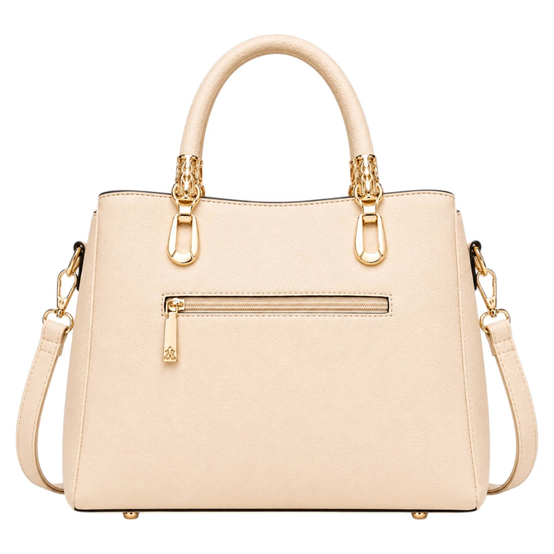 Bagstory Luxury Beige Quilted Handbag for Women