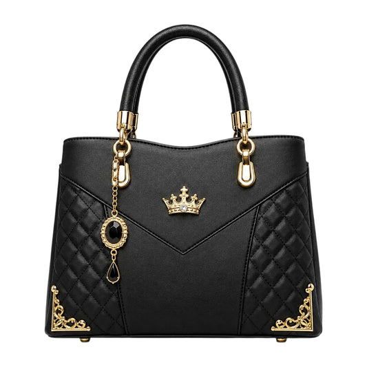 Bagstory Luxury Black Quilted Designer Handbag